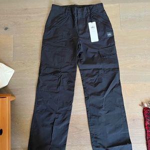 Alo Edge Trouser pants cargo Small Black NEW Bootcut 31” Inseam